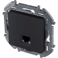 Розетка компьютерная без рамки Legrand Inspiria 1-м. RJ45 5e антрацит картинка